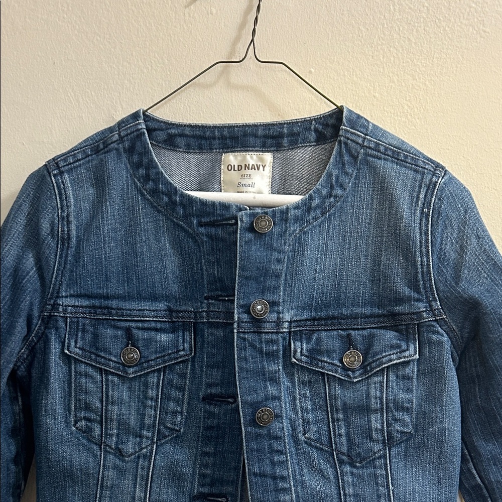 Old Navy Dark Blue Denim Jacket - Picture 3 of 6